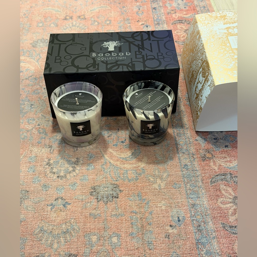Brand New Baobab Collection Black & White Pearls Candle Duo, 2 X 6.7 oz. - Picture 15 of 16